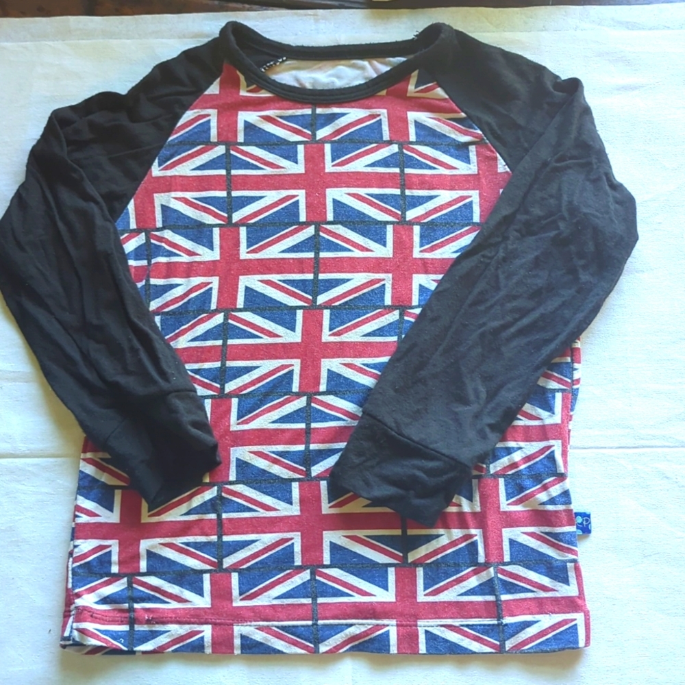 Kickee Pants Union Jack Long sleeve Tee